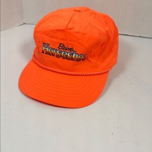 Vintage minions, Horseshoe Casino Bright Orange Cap hat, men or women